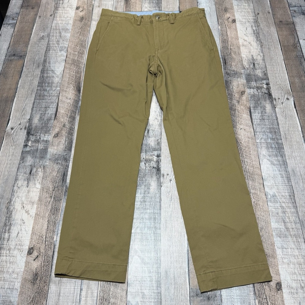 Polo Ralph Lauren Pants Mens 31x30 Khaki Chino Stretch Cotton Twill Straight